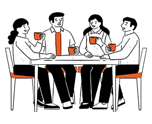 Amicizie attorno ad un tavolo