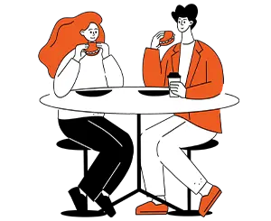 Al ristorante 2 volte al mese